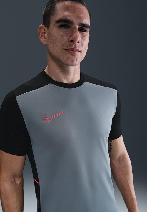 Nike - Academy Dri-FIT Adults Football Top - Cool Grey/Black/Bright Crison