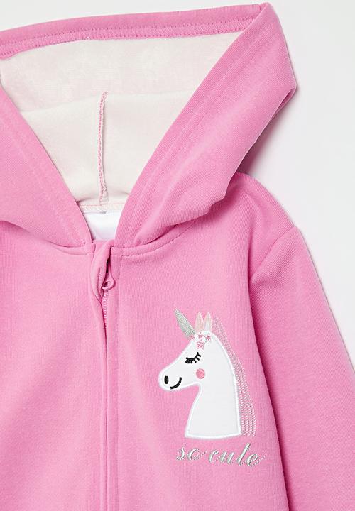 Pop Candy - Hoodie with embroidered pony emblem - pink/so cute