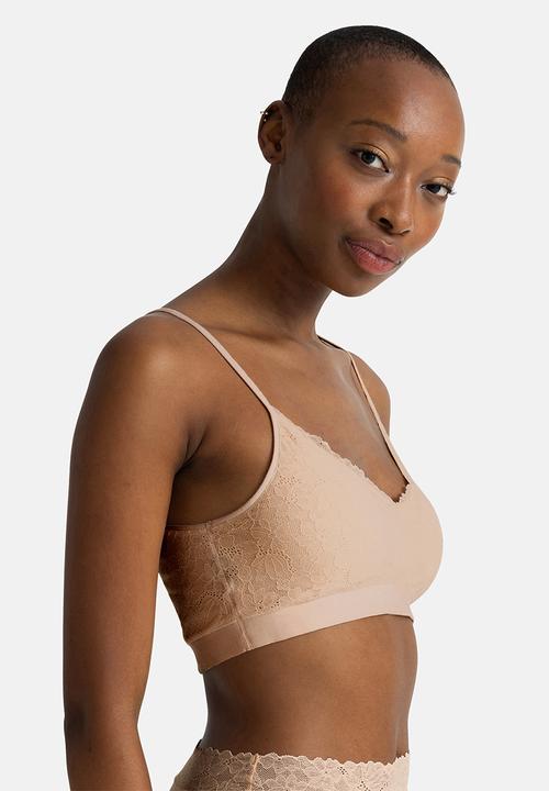 DORINA - Unifit lace bralette - beige