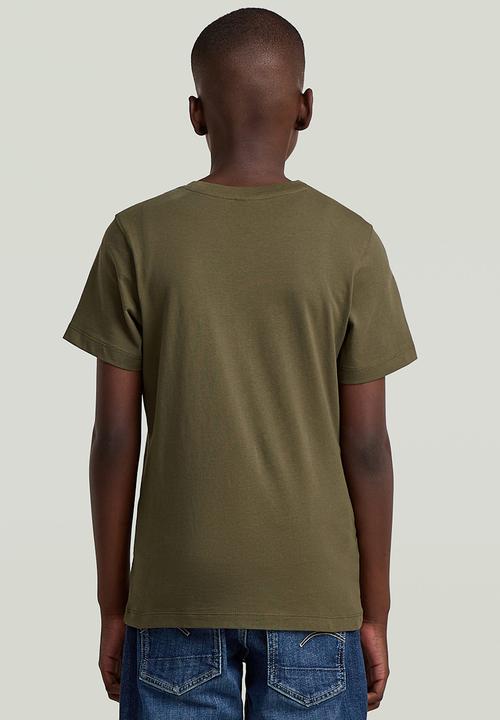 G-STAR - T-shirt s\s regular 2pk - green