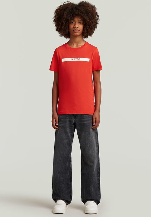 G-STAR - T-shirt s\s regular - red
