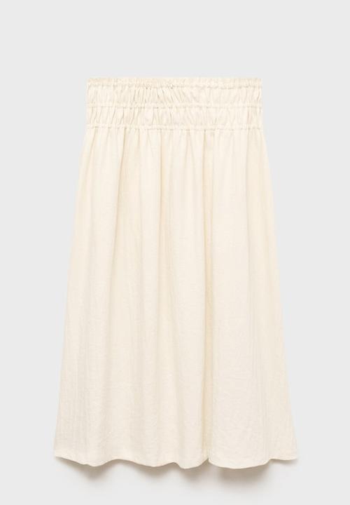 MANGO - Skirt Perth - Light Beige