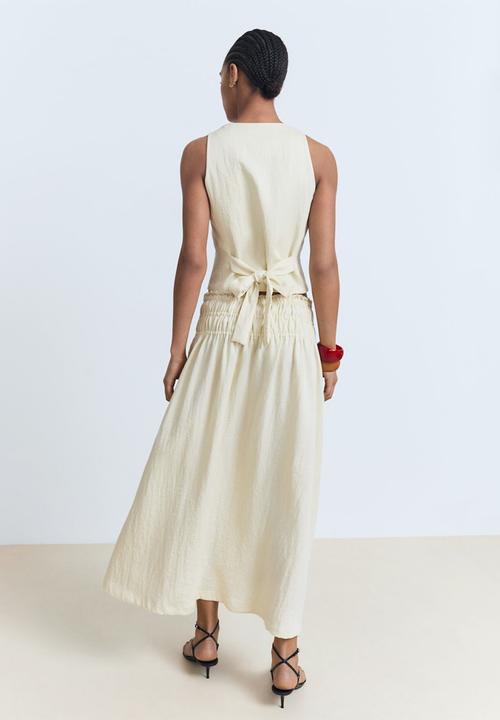 MANGO - Skirt Perth - Light Beige