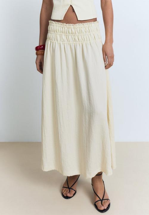 MANGO - Skirt Perth - Light Beige
