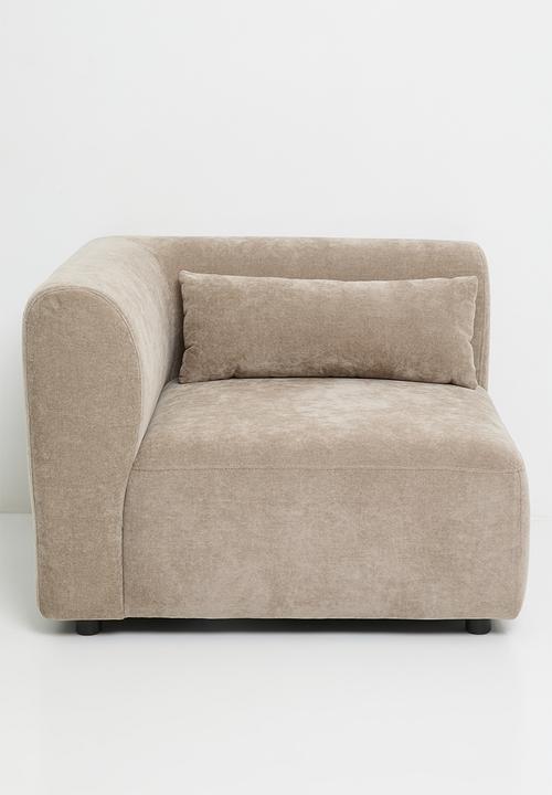 Yuca modular corner unit- taupe