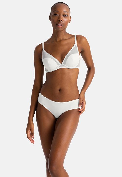 DORINA - 2 pack melanie plunge - red/ivory