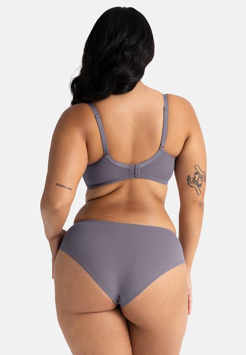 DORINA - Plus Curvy Melanie 2pack demi bra - beige/grey