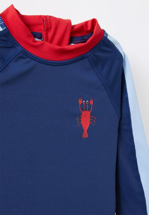 Cotton On - Freddie rash vest - navy ink/colourblock
