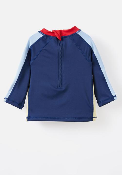 Cotton On - Freddie rash vest - navy ink/colourblock