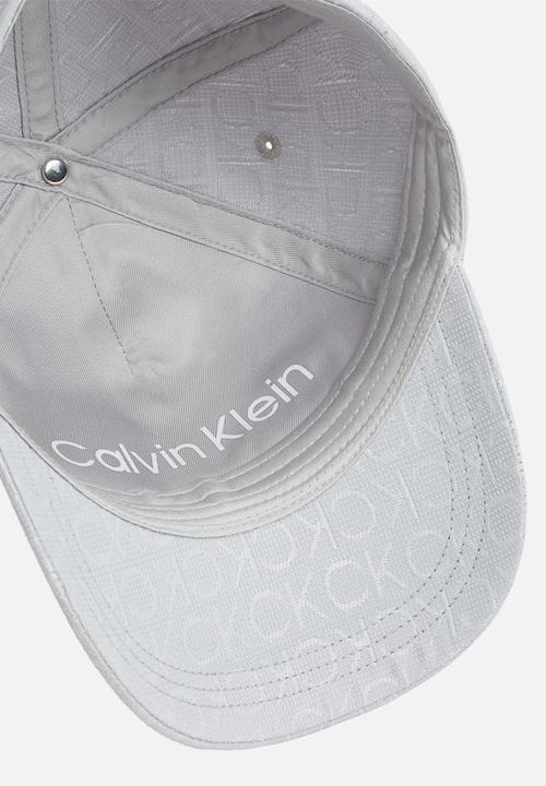 Calvin Klein - Monogram jacquard cap - mirage grey