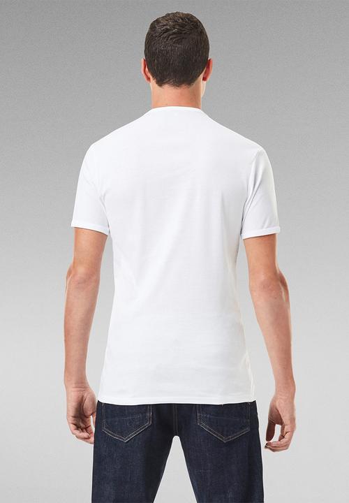 G-STAR - Base V T S\S 2-Pack - White