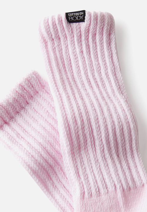 Cotton On - Body Hiking Sock - Cherry Dream/White