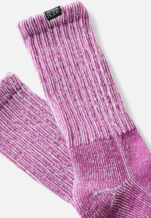 Cotton On - Body Hiking Sock - Red Violet