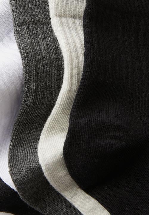 Rubi - 5 Pack Quarter Crew Sock - Multi 