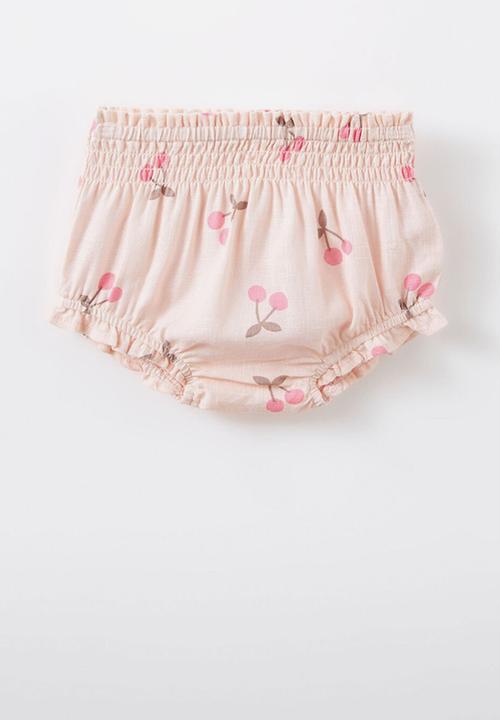 Cotton On - Gigi shirred top and bloomer set - pink pearl/summer cherries