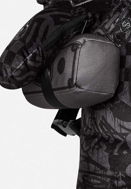 Sprayground - 3am check teddy bear - black