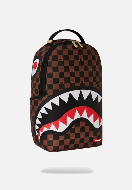 Sprayground - Peeking character check backpack - brown