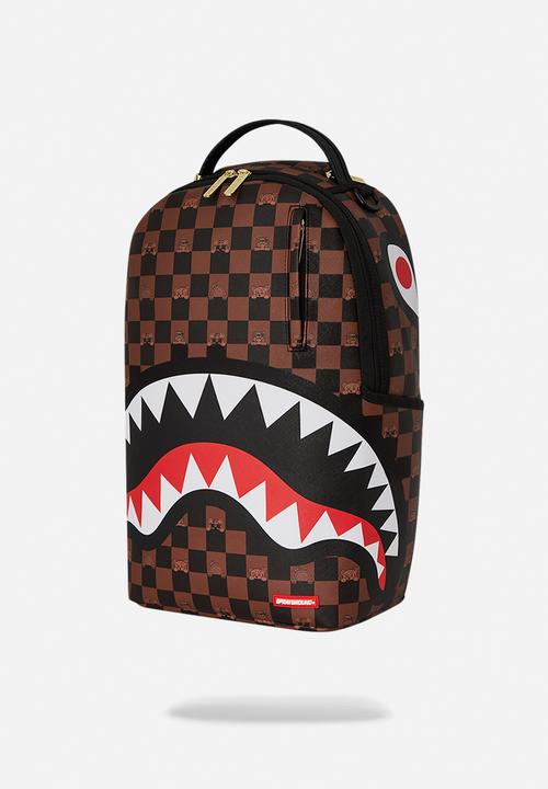 Sprayground - Peeking character check backpack - brown