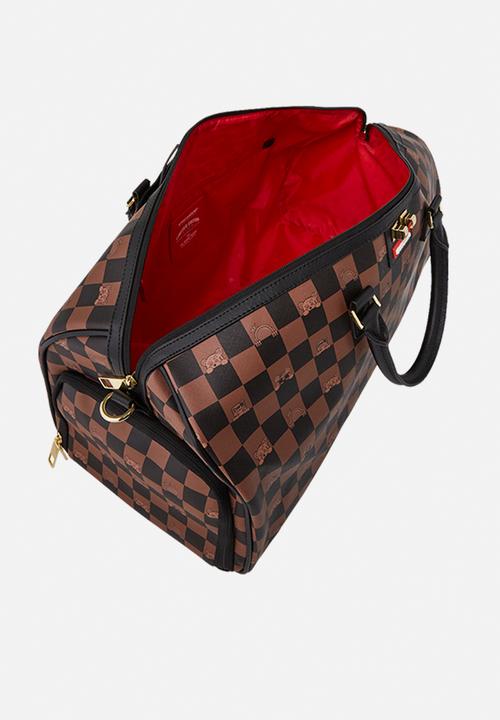 Sprayground - Peeking character check emperor duffle bag - brown