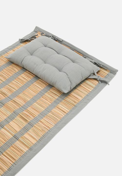 Sixth Floor - Straw Beach Mat - Grey