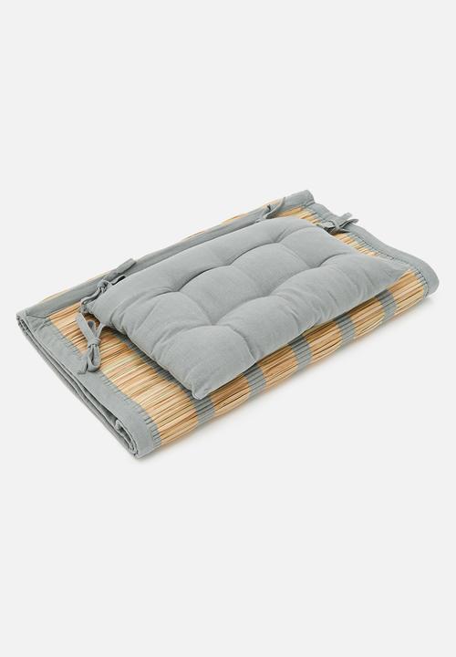 Sixth Floor - Straw Beach Mat - Grey