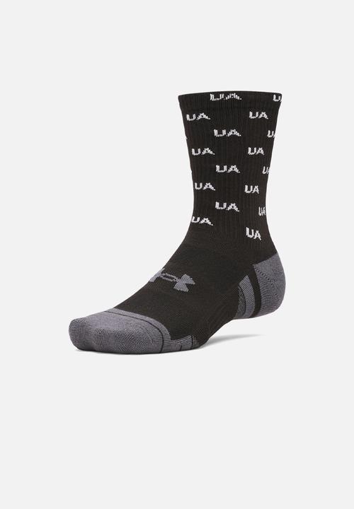 Under Armour - UA Performance Tech 3-Pack Crew Socks - Black / Black / White1