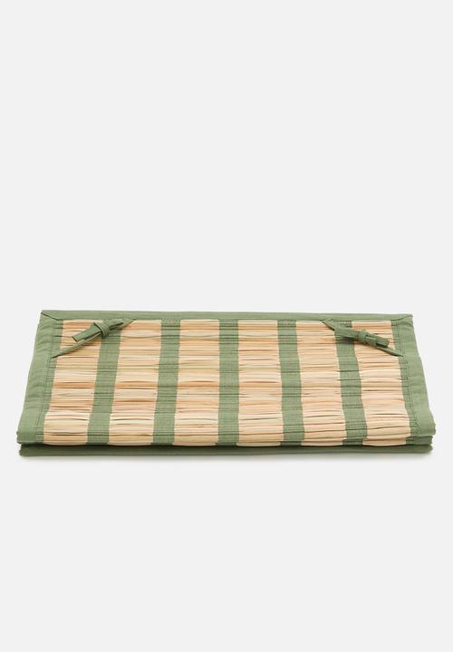 Sixth Floor - Straw Beach Mat - Green