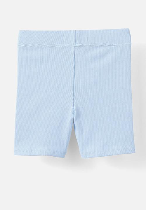 Cotton On - Hailey bike short - dawn blue rib