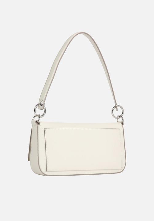 Calvin Klein - Minimal monogram shoulder pouch- silver birch