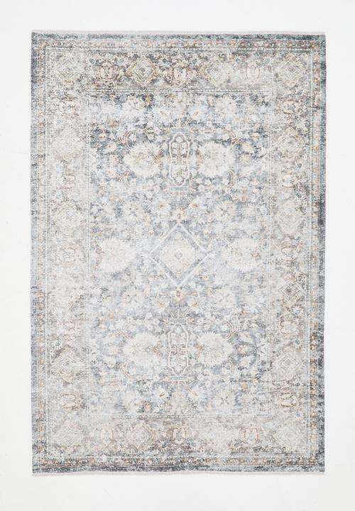 Eve Pallisade Antique Rug Grey - Natural