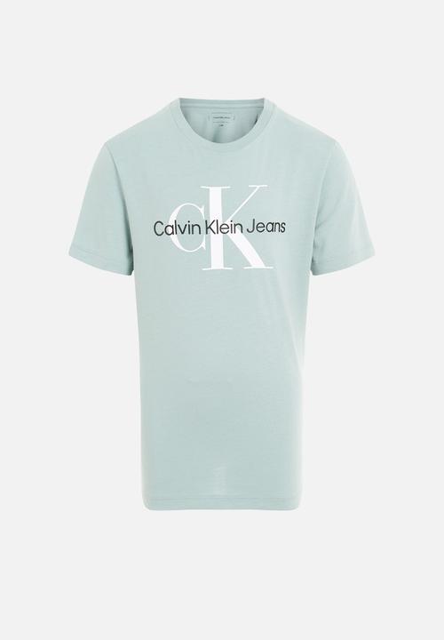 Calvin Klein - Ck monogram ss t-shirt - green surf