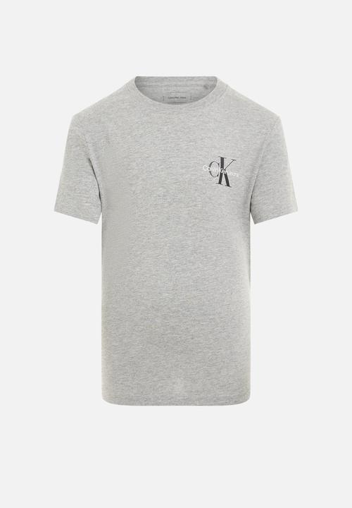 Calvin Klein - Chest monologo ss t-shirt - grey heather