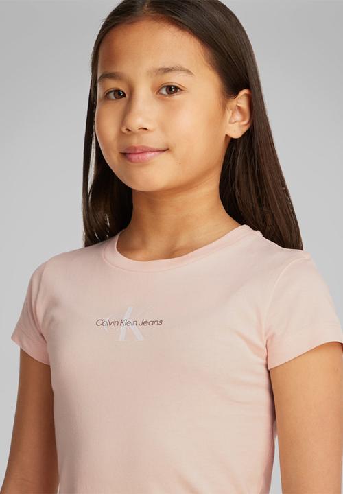 Calvin Klein - Micro monogram top - silver peony