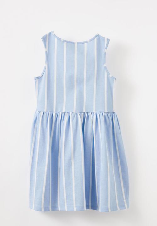 Cotton On - Summer sleeveless dress - dawn blue/vanilla stripe
