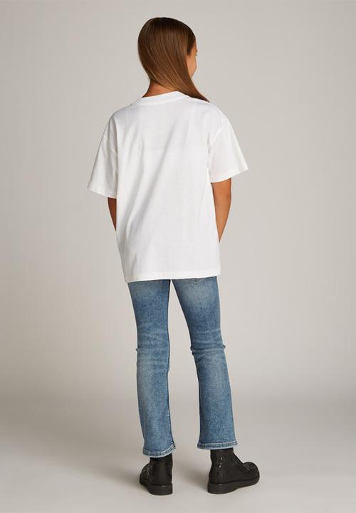 Calvin Klein - Bold ckj logo t-shirt - bright white