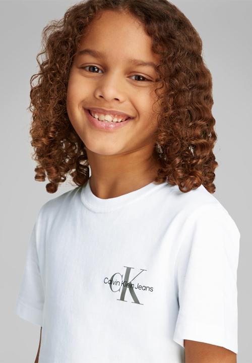 Calvin Klein - Chest monologo ss t-shirt - bright white