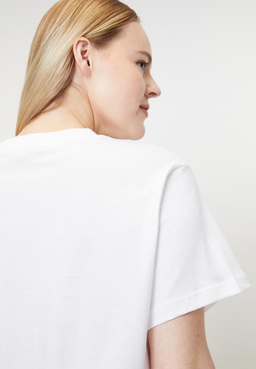 adidas Originals - Plus ESS TRF TEE W - white