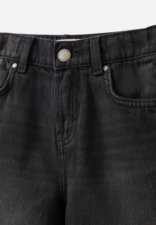 Cotton On - Super Baggy Short - Balmoral Black