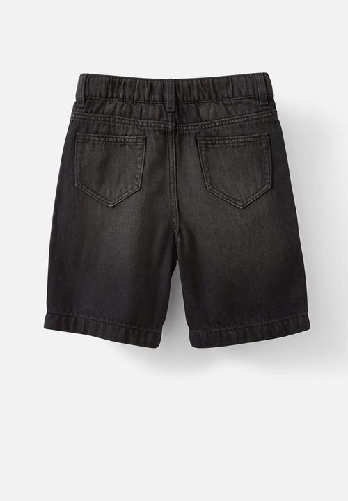 Cotton On - Super Baggy Short - Balmoral Black