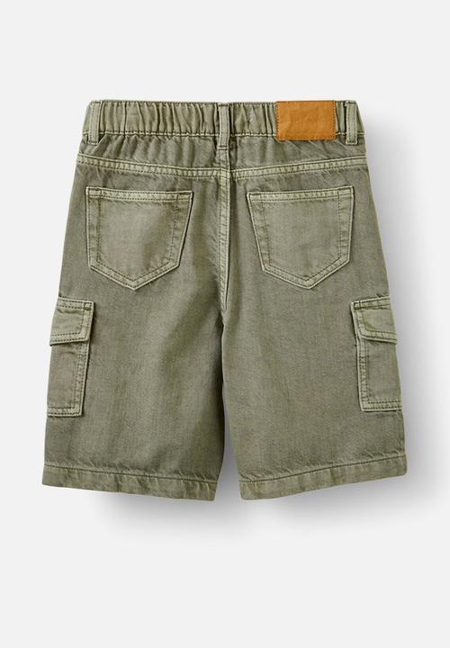 Cotton On - Super Baggy Short - Mission Green/Cargo