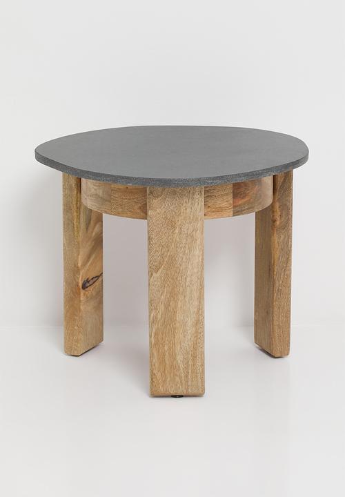 Sixth Floor - Sindh marble & wood side table-natural