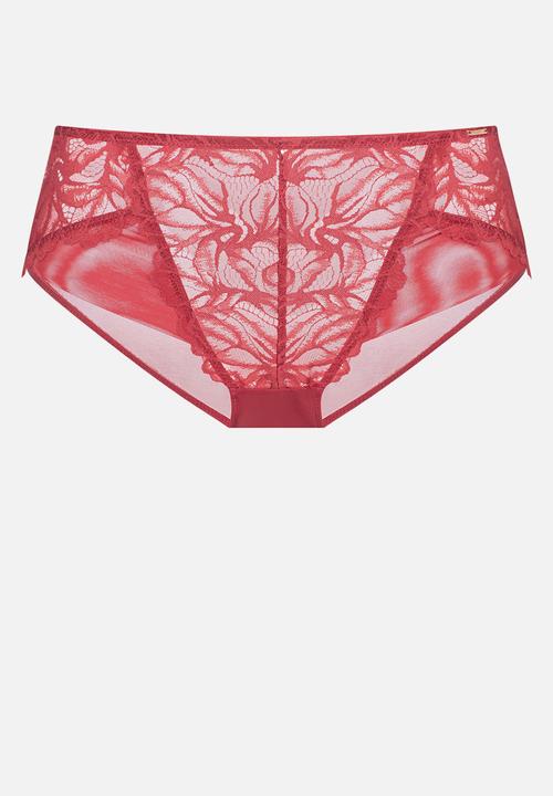 DORINA - Plus Raelynn midi - red