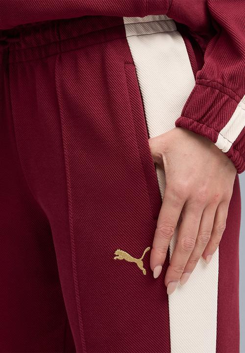 PUMA - T7  Flared Pants - Ruby Shimmer