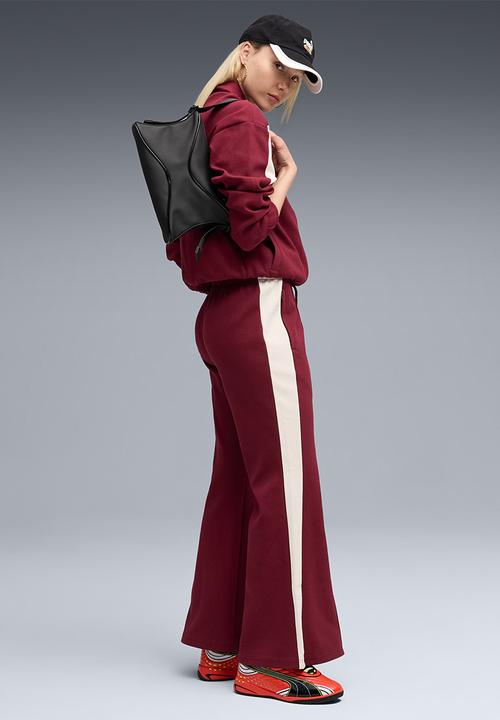 PUMA - T7  Flared Pants - Ruby Shimmer