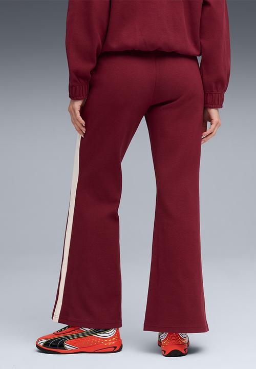PUMA - T7  Flared Pants - Ruby Shimmer