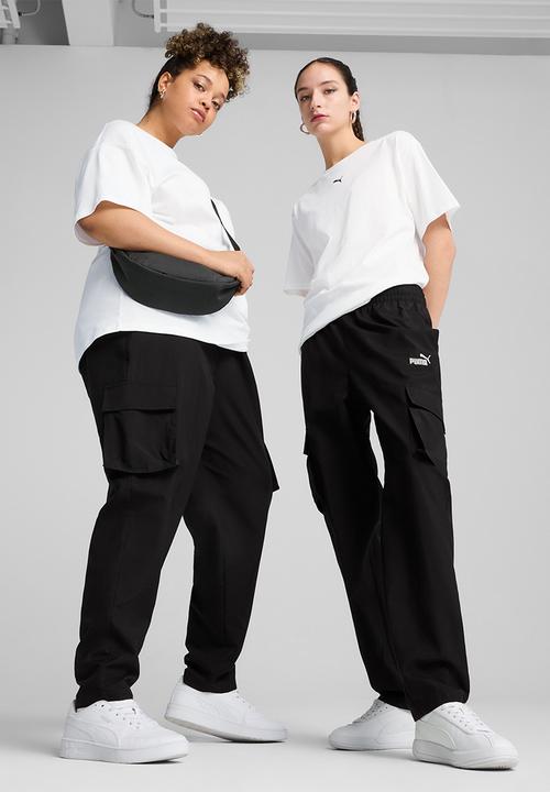 PUMA - Plus Ess Small No. 1 Logo Woven Cargo Pants Op - Black