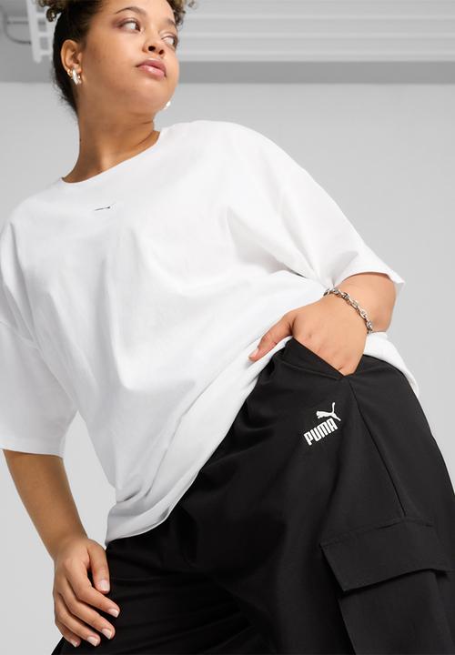 PUMA - Plus Ess Small No. 1 Logo Woven Cargo Pants Op - Black