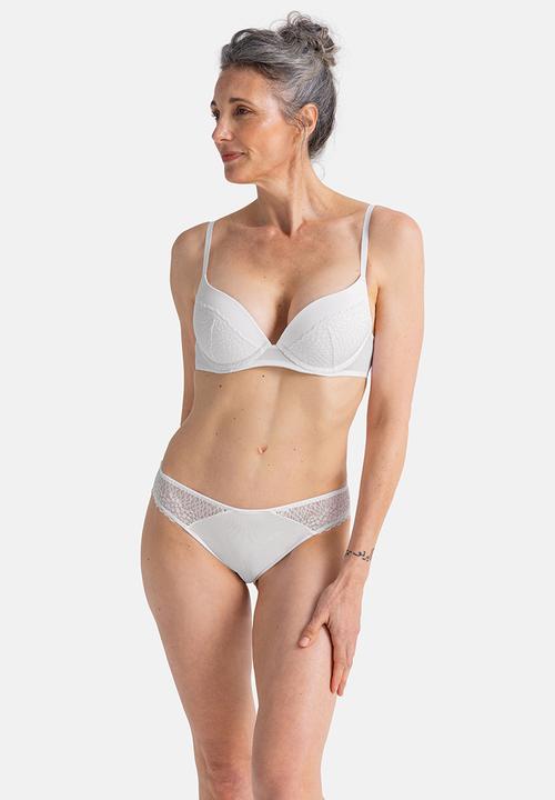 DORINA - 2 pack Amora plunge - white/grey