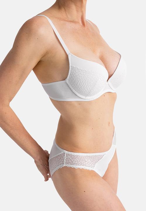 DORINA - 2 pack Amora plunge - white/grey