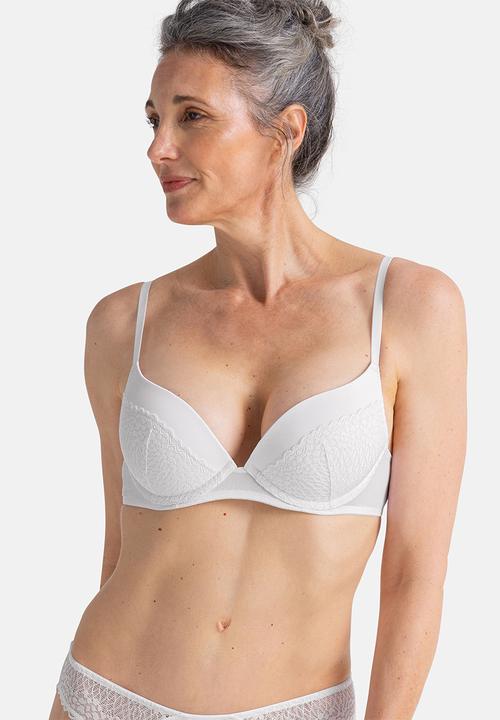 DORINA - 2 pack Amora plunge - white/grey